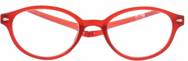 magnetische Lesebrille von Montana Eyewear mit extra langen Bügeln in der Farbe rot